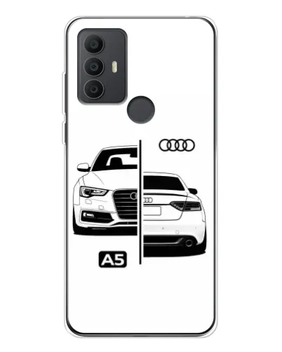 Чехол для TCL 306 с картинкой «Audi — контрастный дизайн» Чехол для TCL 306 с картинкой «Audi — контрастный дизайн»