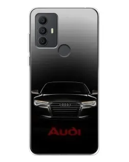 Чехол для TCL 306 с картинкой «Audi — градиентный контур»
