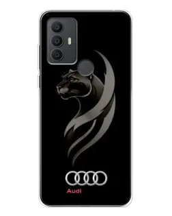 Чехол для TCL 306 с картинкой «Графика — пантера и Audi»