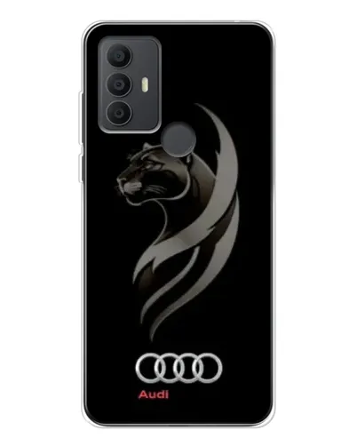 Чехол для TCL 306 с картинкой «Графика — пантера и Audi» Чехол для TCL 306 с картинкой «Графика — пантера и Audi»