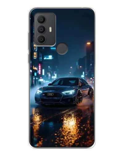 Чехол для TCL 306 с картинкой «Ночной город и Audi» Чехол для TCL 306 с картинкой «Ночной город и Audi»