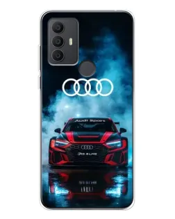 Чехол для TCL 306 с картинкой «Audi Sport — неон»