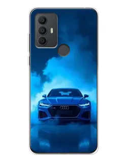 Чехол для TCL 306 с картинкой «Audi — голубая энергия»