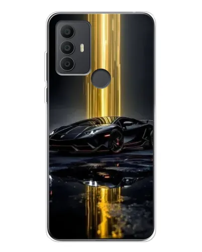 Чехол для TCL 306 с картинкой «Ночной Lamborghini драйв»