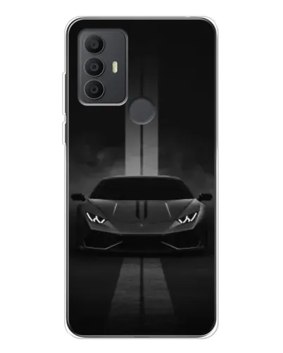Чехол для TCL 306 с картинкой «Lamborghini симметрия дорог»