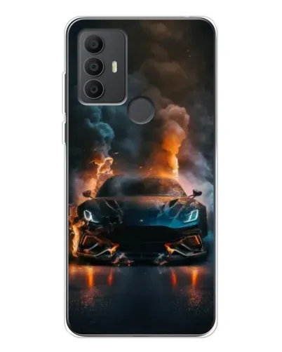 Чехол для TCL 306 с картинкой «Lamborghini дымная эстетика»