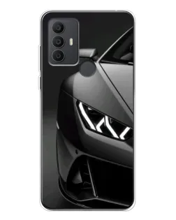 Чехол для TCL 306 с картинкой «Lamborghini фары детализация»