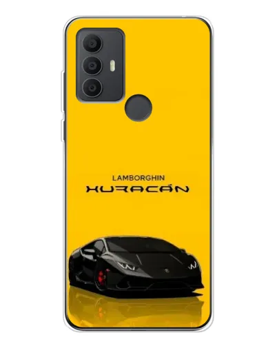 Чехол для TCL 306 с картинкой «Lamborghini Huracan черный»