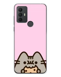 Чехол для TCL 306 с картинкой «Pusheen и печенье»