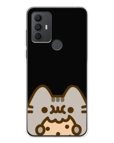 Чехол для TCL 306 с картинкой «Пушин на черном»