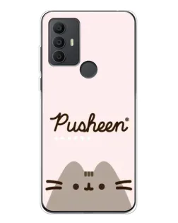 Чехол для TCL 306 с картинкой «Pusheen логотип»
