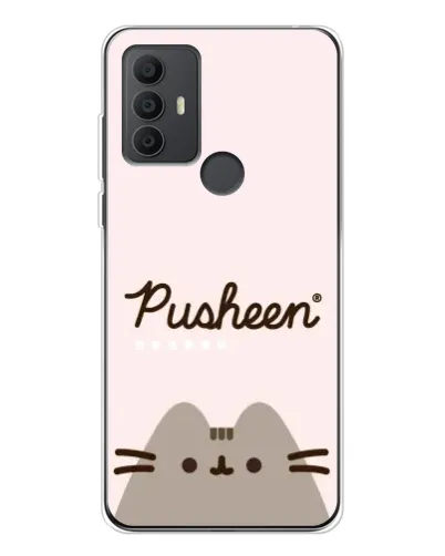 Чехол для TCL 306 с картинкой «Pusheen логотип»