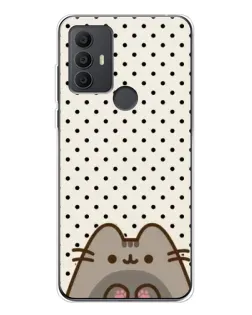 Чехол для TCL 306 с картинкой «Пушин в горошек»
