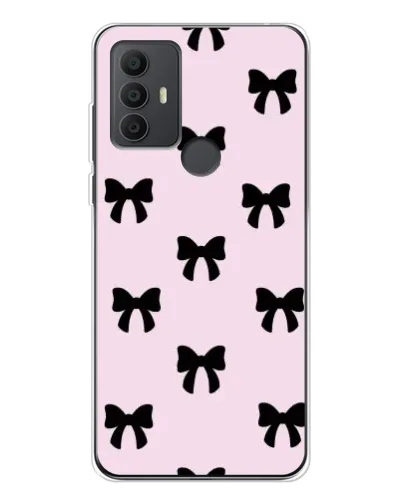Чехол для TCL 306 с картинкой «Черные банты Coquette» Чехол для TCL 306 с картинкой «Черные банты Coquette»
