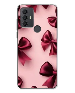 Чехол для TCL 306 с картинкой «Бордовый атлас»