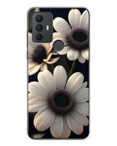 Чехол для TCL 306 с картинкой «Белые маргаритки макро» Чехол для TCL 306 с картинкой «Белые маргаритки макро»