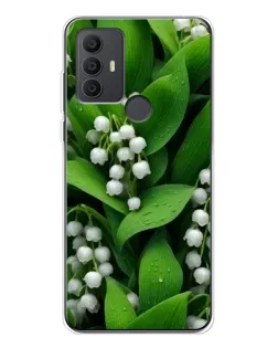 Чехол для TCL 306 с картинкой «Ландыши в зелени»