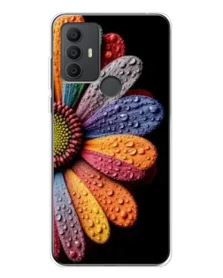 Чехол для TCL 306 с картинкой «Радужный цветок»