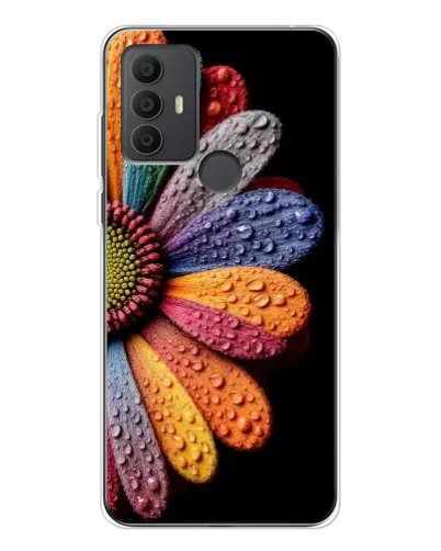 Чехол для TCL 306 с картинкой «Радужный цветок» Чехол для TCL 306 с картинкой «Радужный цветок»