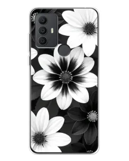 Чехол для TCL 306 с картинкой «Монохромные астры»