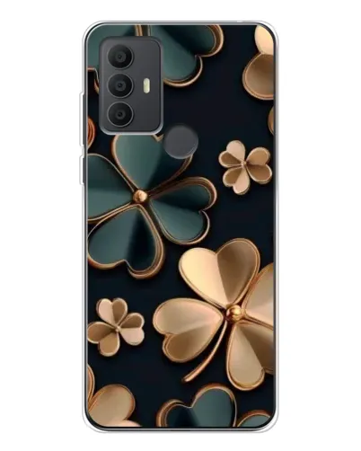 Чехол для TCL 306 с картинкой «Клевер в золоте» Чехол для TCL 306 с картинкой «Клевер в золоте»