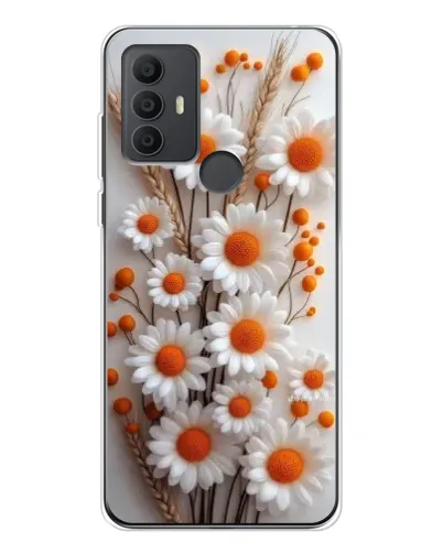 Чехол для TCL 306 с картинкой «Белые сухоцветы» Чехол для TCL 306 с картинкой «Белые сухоцветы»