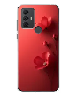Чехол для TCL 306 с картинкой «Маковые соцветия»