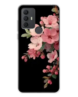 Чехол для TCL 306 с картинкой «Розовая ветка сакуры»