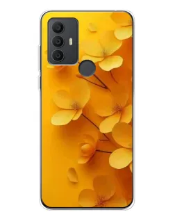 Чехол для TCL 306 с картинкой «Золотые лепестки»