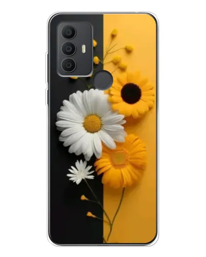 Чехол для TCL 306 с картинкой «Подсолнух и ромашка» Чехол для TCL 306 с картинкой «Подсолнух и ромашка»