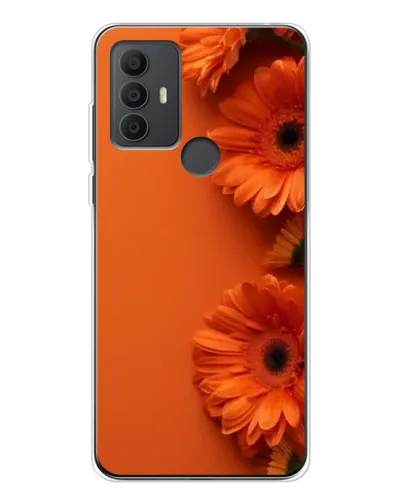 Чехол для TCL 306 с картинкой «Оранжевые герберы» Чехол для TCL 306 с картинкой «Оранжевые герберы»
