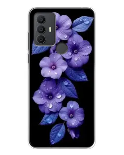Чехол для TCL 306 с картинкой «Фиолетовые цветы с росою» Чехол для TCL 306 с картинкой «Фиолетовые цветы с росою»