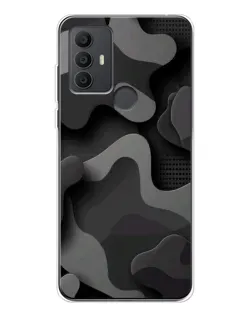 Чохол для TCL 306 з картинкою «Темний абстрактний камуфляж»