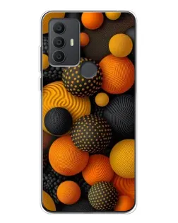 Чохол для TCL 306 з картинкою «Об'ємні помаранчеві сфери» Чохол для TCL 306 з картинкою «Об'ємні помаранчеві сфери»