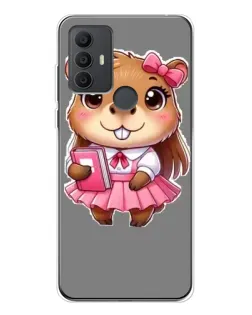 Чехол для TCL 306 с картинкой «Девочка капибара» Чехол для TCL 306 с картинкой «Девочка капибара»