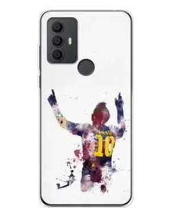 Чехол для TCL 306 с картинкой «Акварельный Месси Барселона»