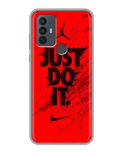 Чехол для TCL 30E с картинкой «Nike Just Do It» Чехол для TCL 30E с картинкой «Nike Just Do It»