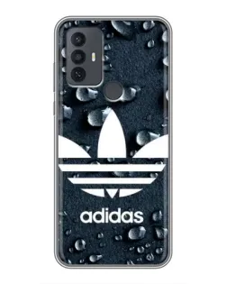 Чехол для TCL 30E с картинкой «Adidas Trefoil Blue»