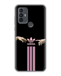 Чехол для TCL 30E с картинкой «Adidas Hands»