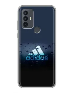 Чехол для TCL 30E с картинкой «Adidas Water Drops»