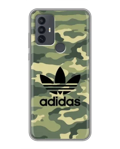 Чехол для TCL 30E с картинкой «Милитари стиль Adidas» Чехол для TCL 30E с картинкой «Милитари стиль Adidas»