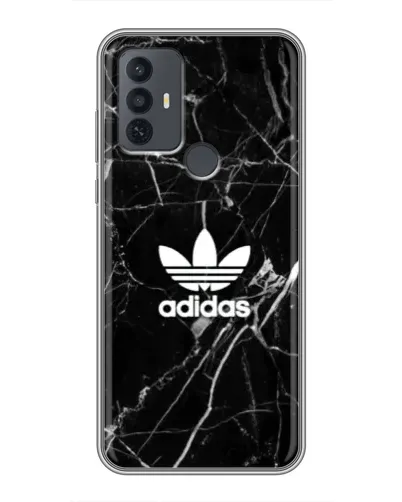 Чехол для TCL 30E с картинкой «Белый мрамор Adidas» Чехол для TCL 30E с картинкой «Белый мрамор Adidas»