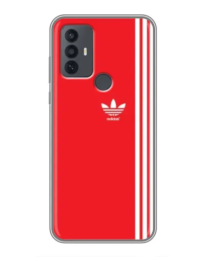 Чехол для TCL 30E с картинкой «Красный минимализм Adidas» Чехол для TCL 30E с картинкой «Красный минимализм Adidas»