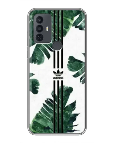 Чехол для TCL 30E с картинкой «Пальмовые листья адидас» Чехол для TCL 30E с картинкой «Пальмовые листья адидас»