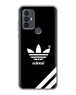 Чехол для TCL 30E с картинкой «Adidas с диагональными полосами»