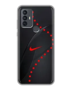 Чехол для TCL 30E с картинкой «Абстрактный дизайн Nike»