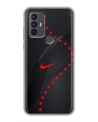 Чехол для TCL 30E с картинкой «Абстрактный дизайн Nike»