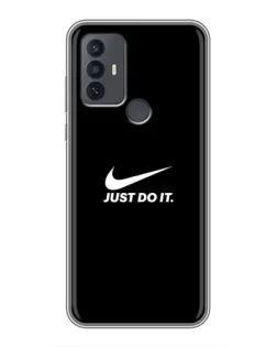 Чехол для TCL 30E с картинкой «Минимализм от Nike»