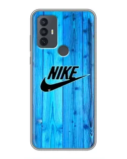 Чехол для TCL 30E с картинкой «Голубое дерево Nike»