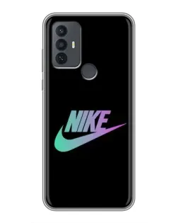 Чехол для TCL 30E с картинкой «Nike — городская ночь»